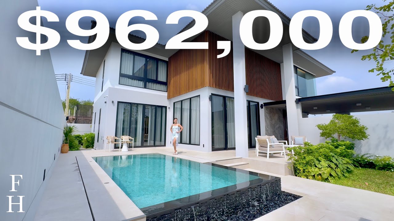 29,900,000 THB ($962,000) Luxury Villa w/ Private Elevator in Pattaya, Thailand