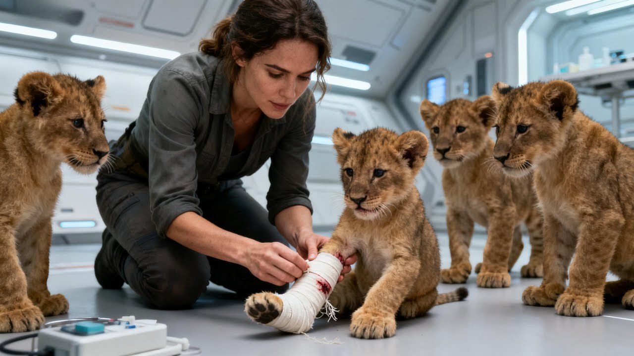 She Noticed a Cub Tugging at Its Bandage—Others Circled Her, Trusting Only the Human To Make thhe...