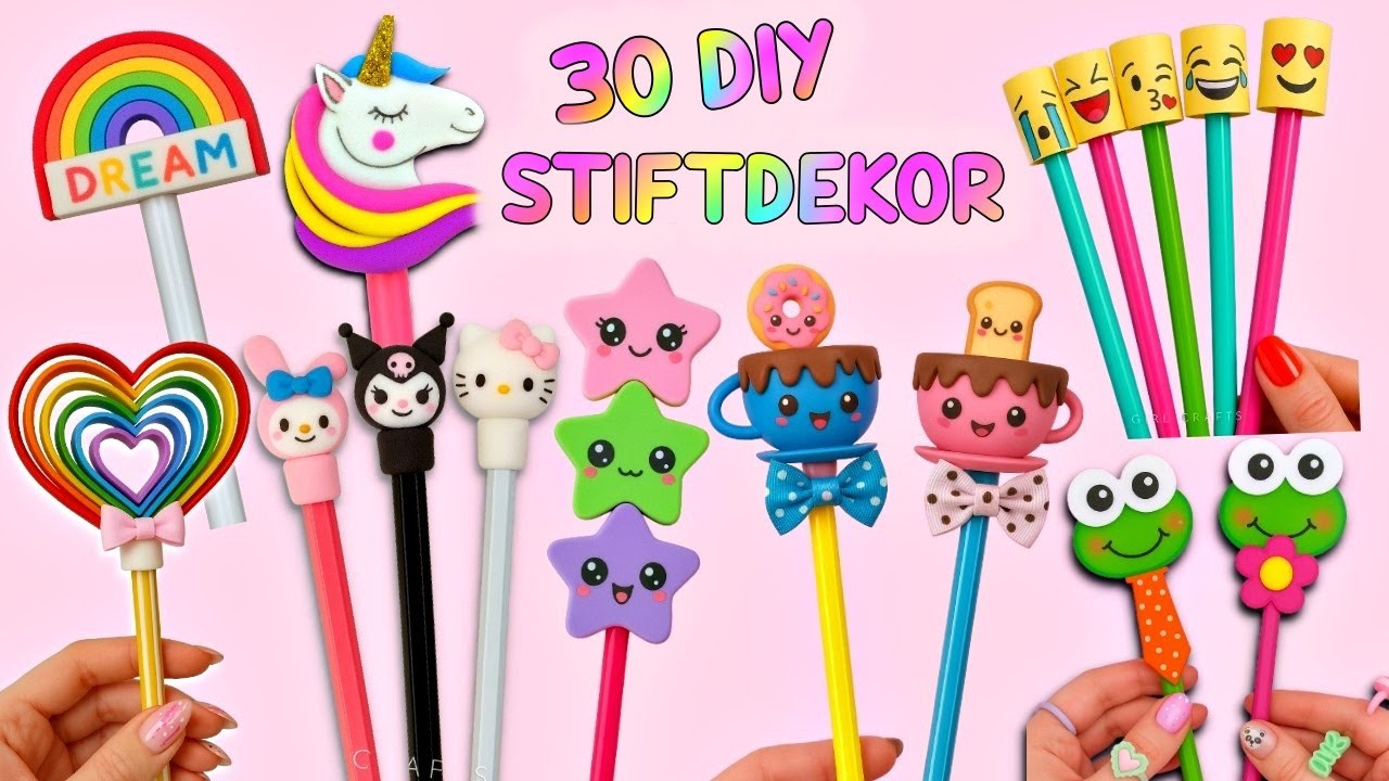 30 DIY STIFTDEKOR IDEEN, DIE SIE LIEBEN WERDEN