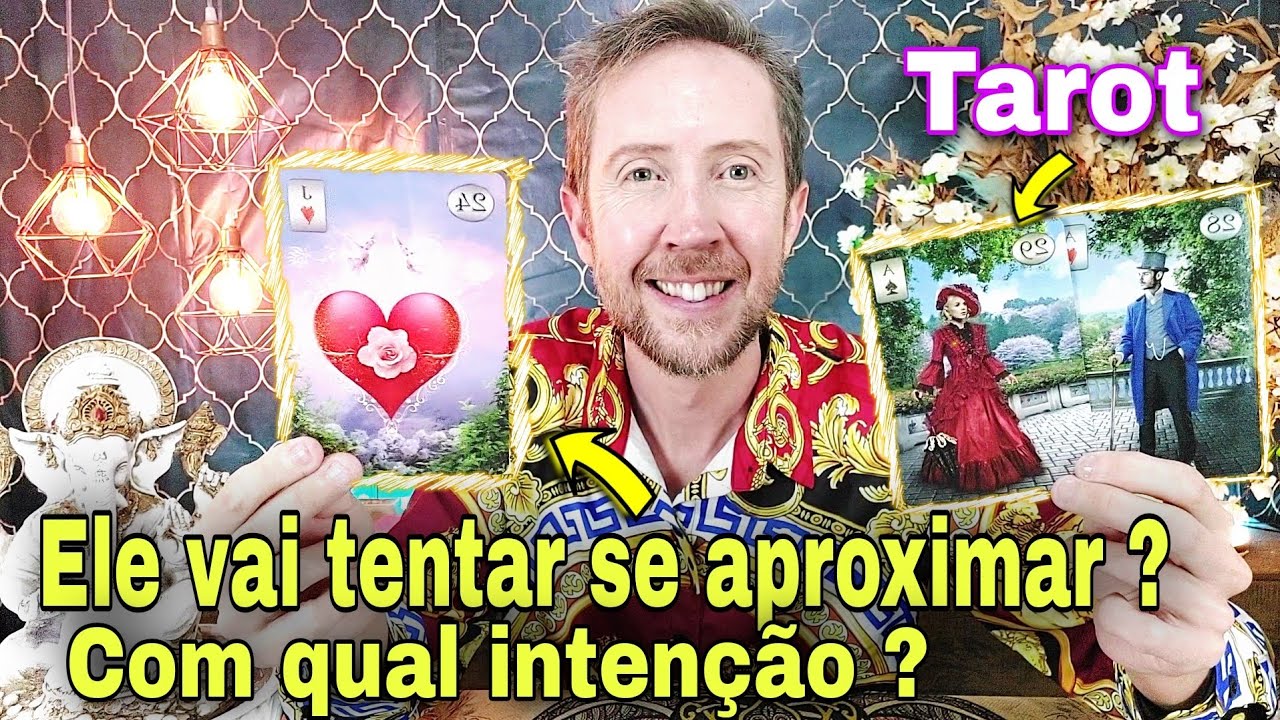 Ele vai tentar se aproximar ? Com qual intenção ? O que ele pretende ?Como ele está em relação a mim