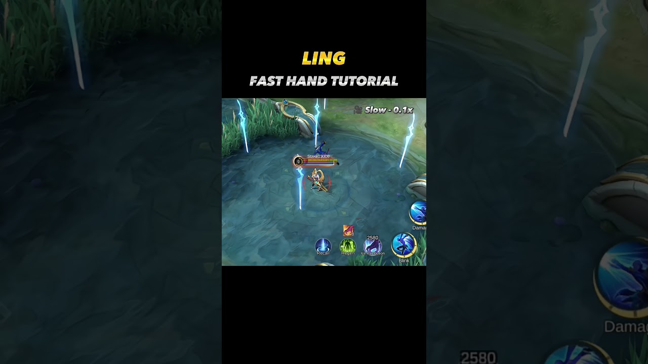 Ling Fast Hand Tutorial 😱 - Mobile Legends