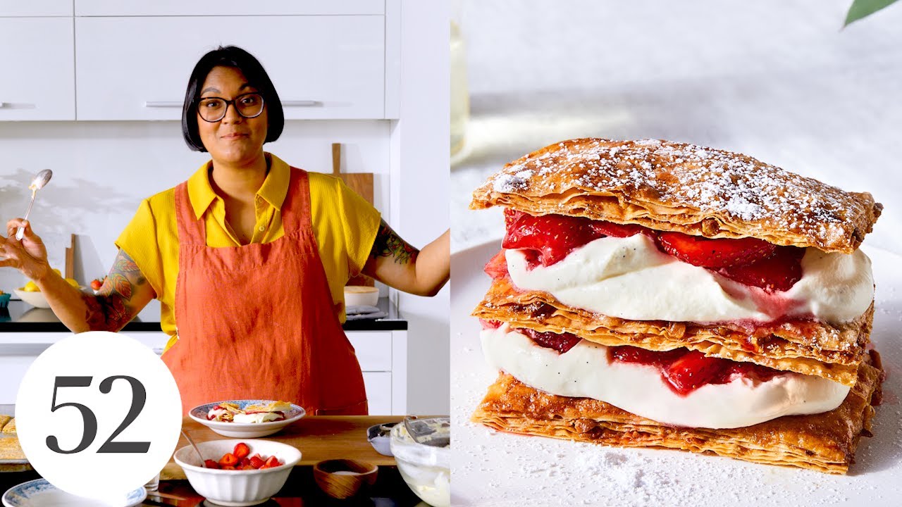 Sohla’s Phyllo Napoleon with Strawberry & Rose | Food52 + Miele