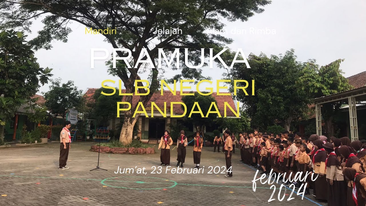 KEGIATAN PRAMUKA SLBN PANDAAN BULAN FEBRUARI 2024