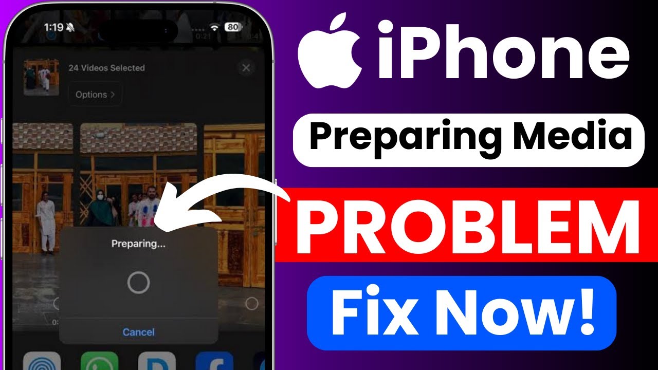 iPhone Preparing Media Fix | iPhone Transfer Stuck Solution | iPhone Media Loading Error Solved