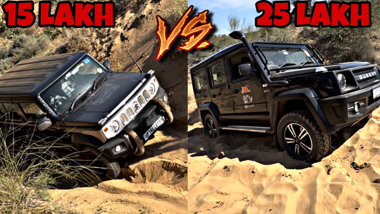 Maruti Jimny vs Force Gurkha 5Door Extreme Performace Test 🔥