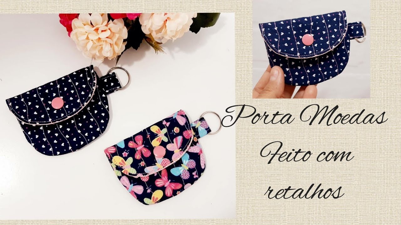Porta Moedas feita com retalhos!Faça e venda !!