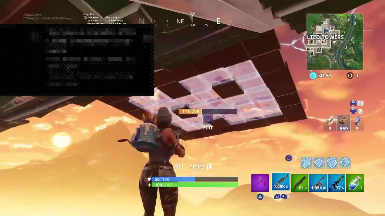Fortnite Battle Royale - Playground Mode dope base!!