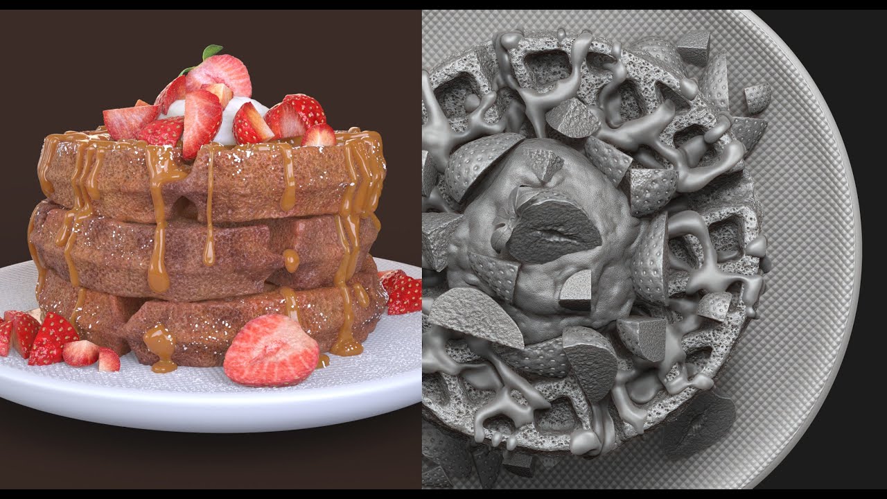 Sculpting Waffles in Zbrush