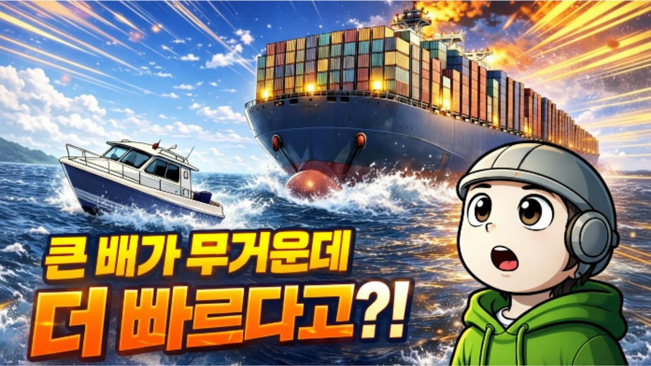 거대한 유조선이 작은 보트보다 빠른 이유 (상식 붕괴)