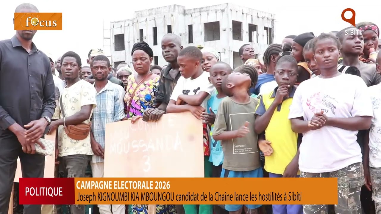 Joseph Kignoumbi Kia Mboungou lance sa campagne présidentielle à Sibiti. 