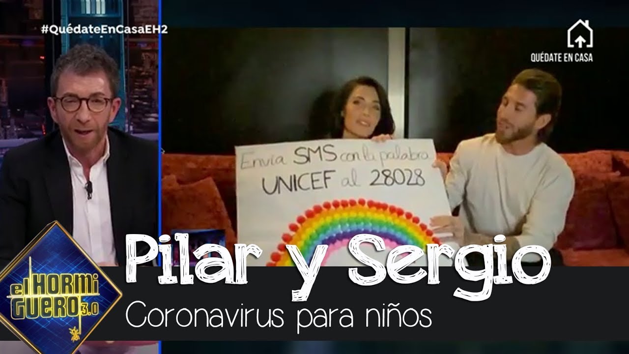 Sergio Ramos y Pilar Rubio explican qu&eacute; es el coronavirus a sus tres hijos - El Hormiguero 3.0
