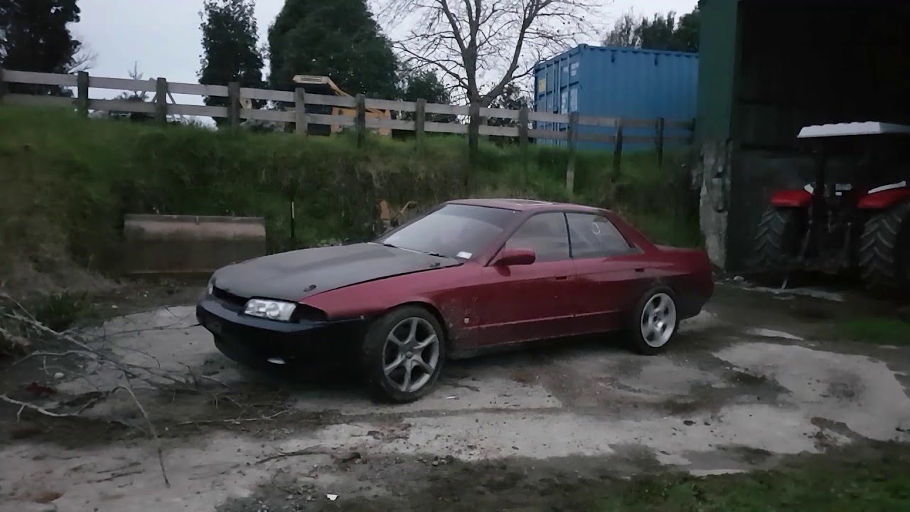 RB25det Skyline 4th gear burnout