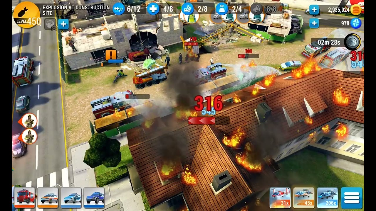 Emergency HQ, Hero Level 266, Explosion at construction site