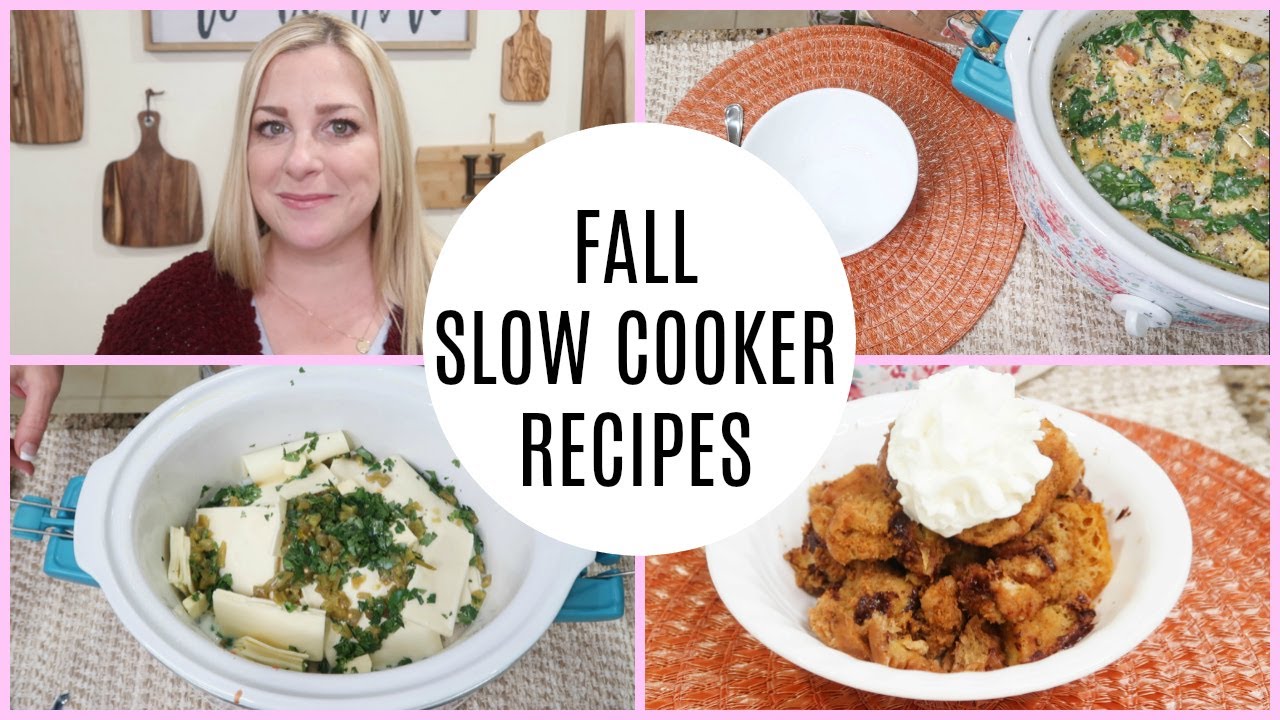SLOW COOKER FALL RECIPES / COOK WITH ME