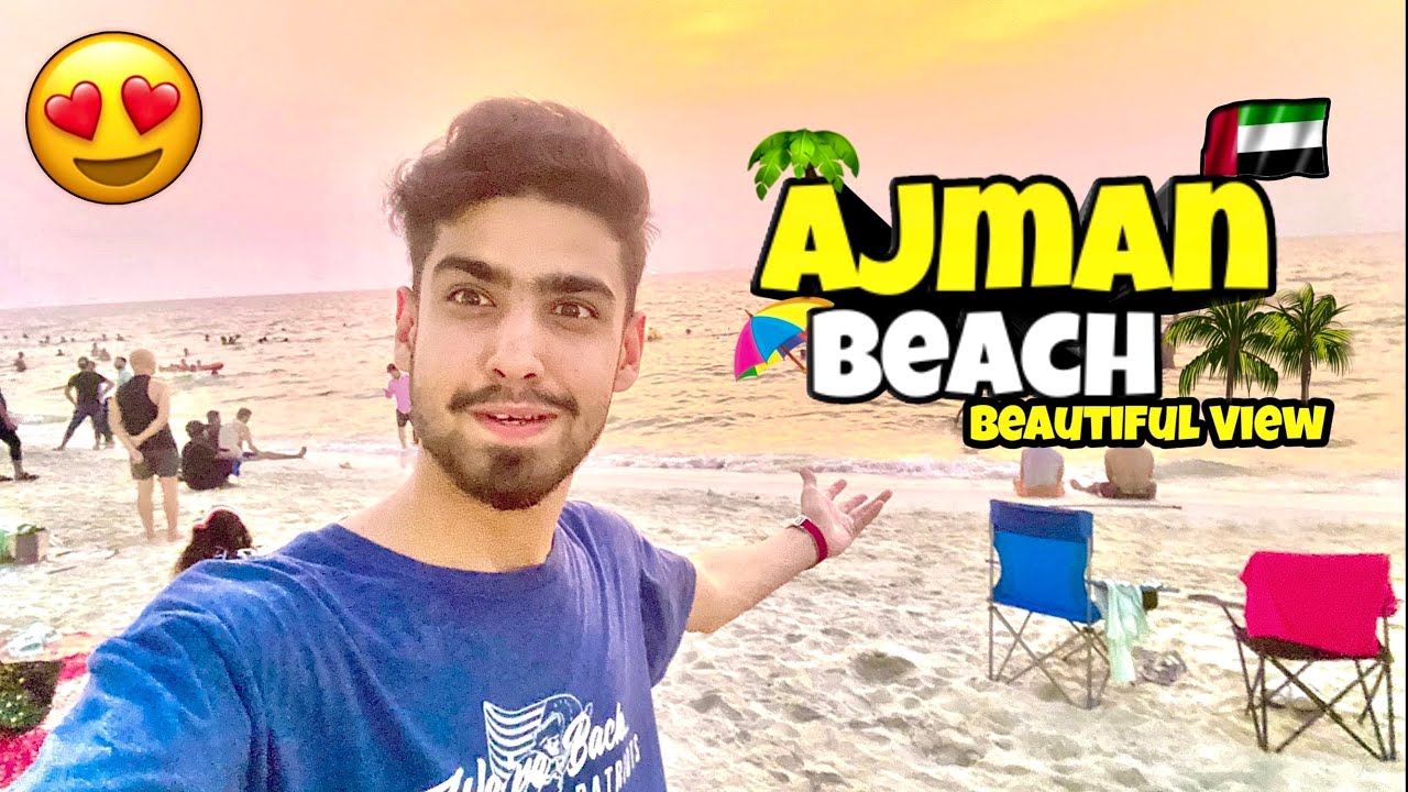AJMAN BEACH 🏝️ 🇦🇪| Ajman Corniche | Beautiful View 😍 | Kaif Vlogs