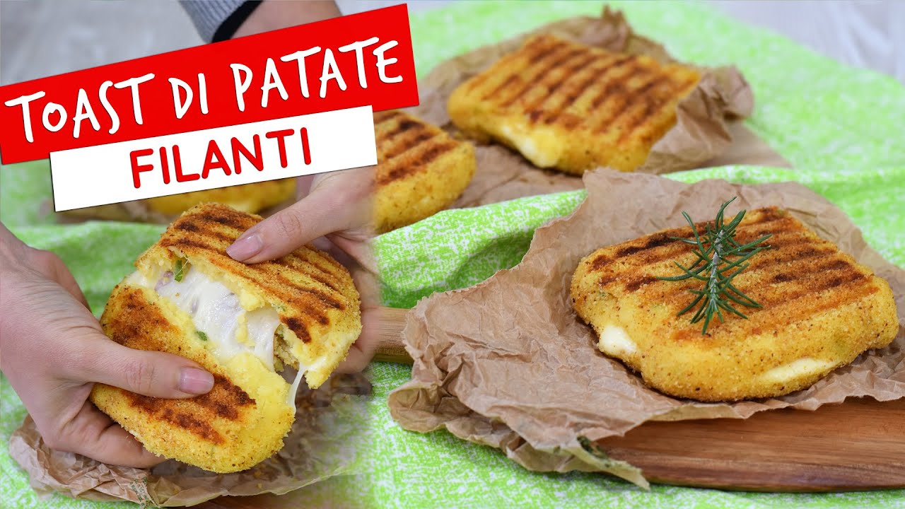 Toast di patate in padella con prosciutto e formaggio: ricetta facile!