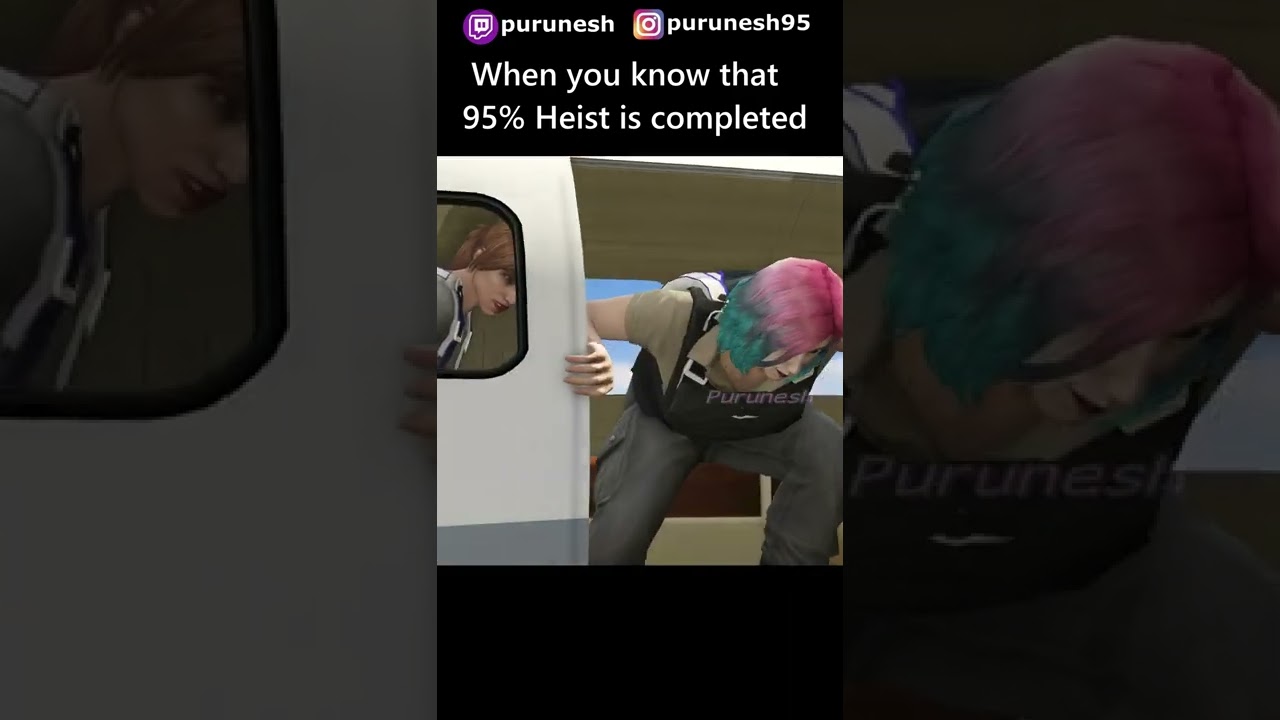 When you know 95% Prison Break Heist is Completed 😊😊 GTA Online Respect #Shorts