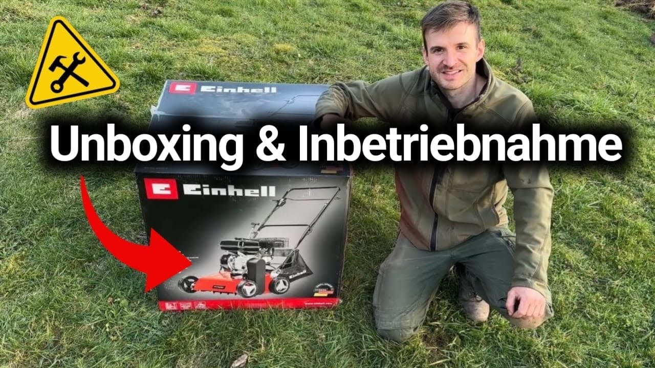 Einhell Vertikutierer Unboxing, Aufbau und Inbetriebnahme - Einhell GC-SC 4240 P 📦🏡