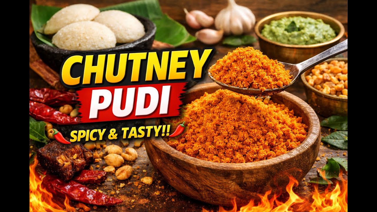 2 types Special Homemade Chutney Pudi Recipe | Karnataka Style | Easy & Tasty #chutneypudi #cooking