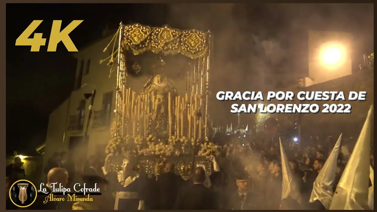 [4K] Virgen de Gracia por la Cuesta de San Lorenzo 2022 - Semana Santa Úbeda 2022