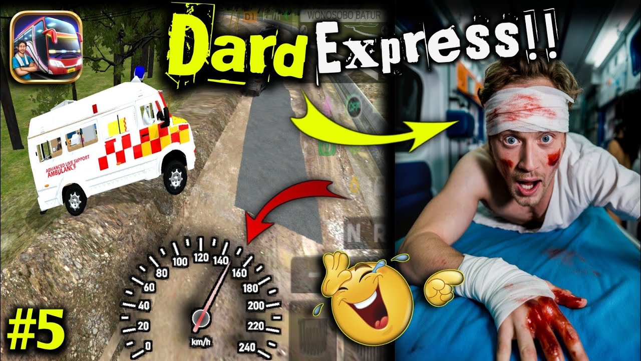 AMBULANCE DRIVING | BUS SIMULATOR INDIA INDONESIA | BUSSID GAMEPLAY