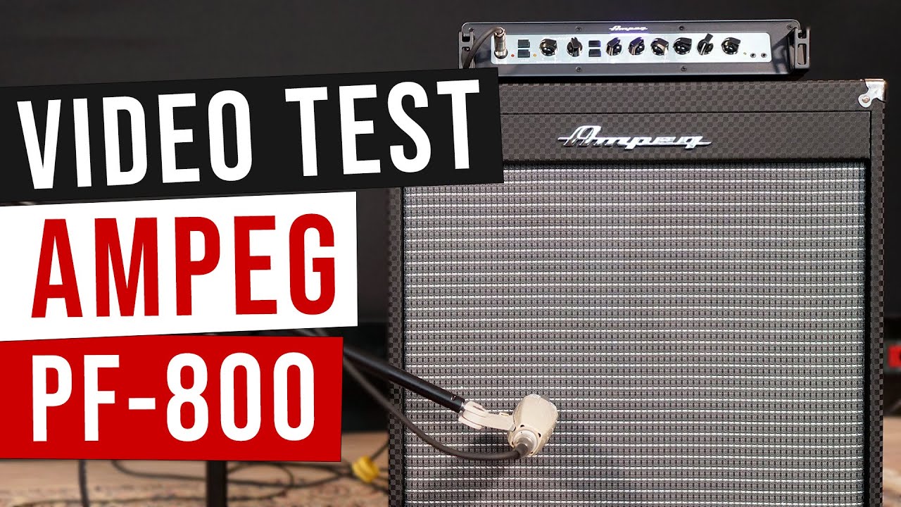 Ampeg PF-800 Portaflex Series Bass Amp Head Video Test