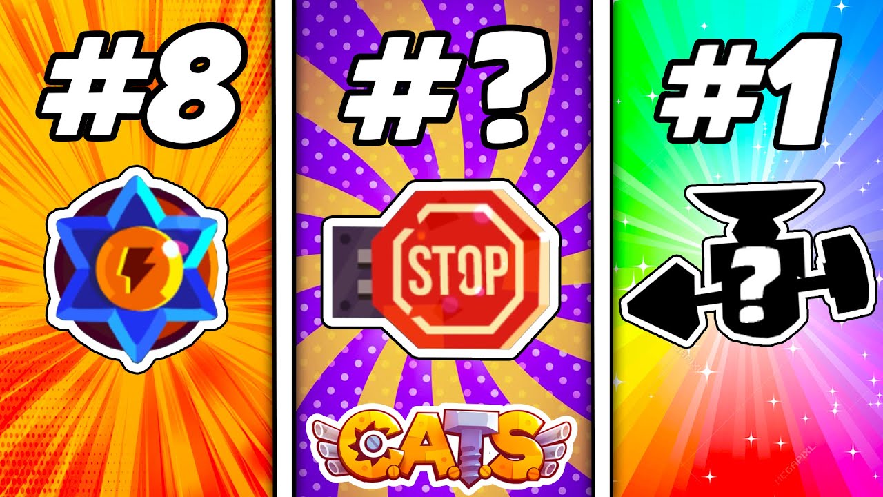 C.A.T.S TOP 10 ULTIMATE GADGETS - Ranking From Worst to Best - Crash Arena Turbo Stars