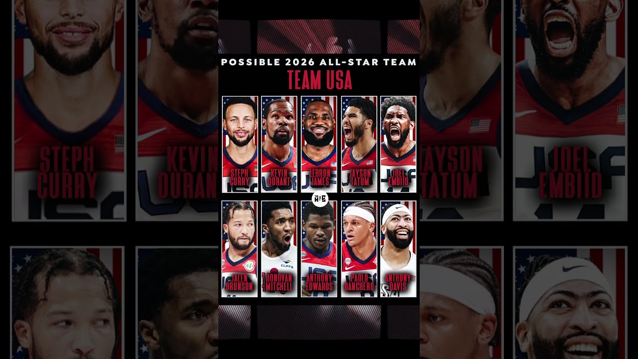 POSSIBLE TEAM USA ROSTER VS TEAM WORLD AT THE 2026 ALL-STAR GAME 😱