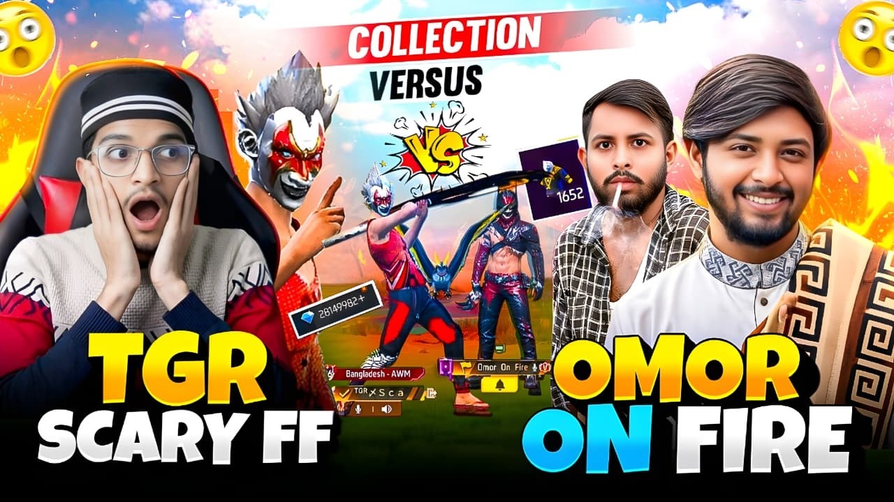 First Time Collection Versus with @OmorOnFire2022 😱 Biggest Collection Battle কে জিতবে? FREE FIRE