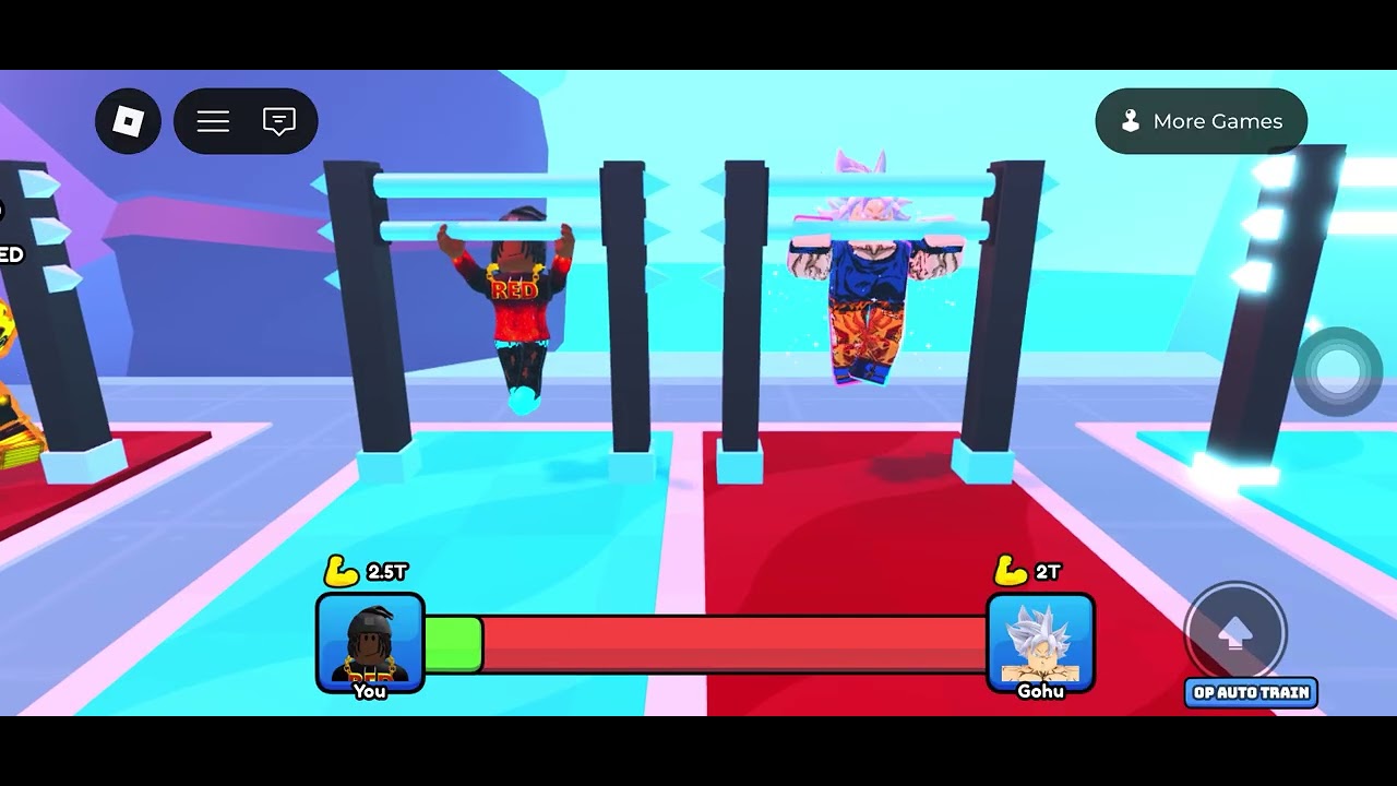 Play Roblox still in Roblox pull up simulator ￼