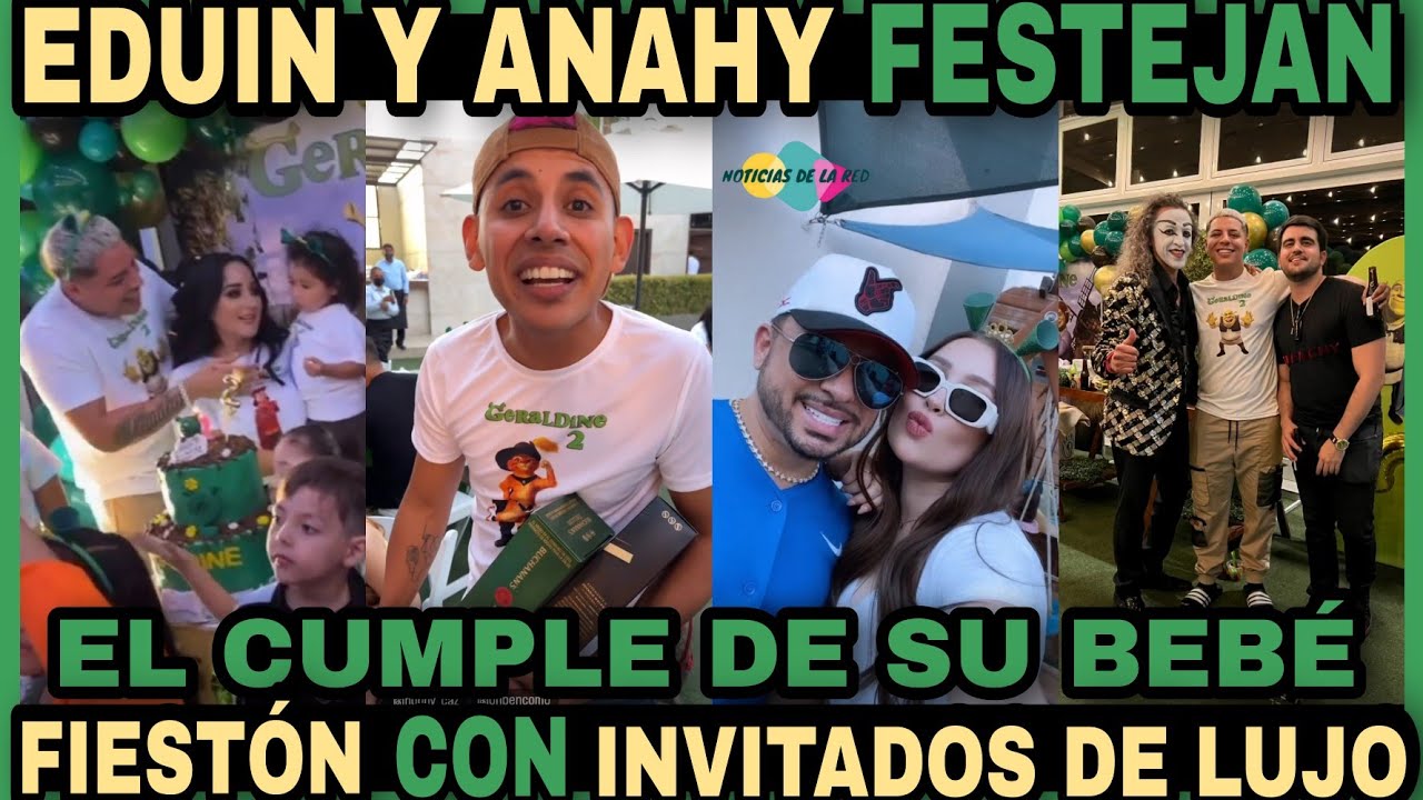 EDUIN CAZ Y ANAHY CELEBRAN EL CUMPLEAÑOS DE  SU HIJA CON GRAN FIESTA.NOTICIAS DE LA RED.