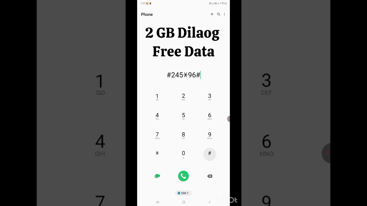 2 GB Dialog free data #shorts #freedata #data
