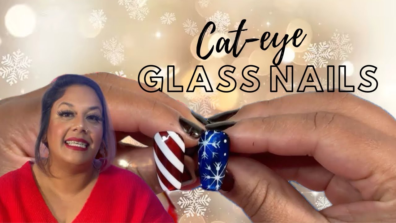 Cat eye - Candy cane and Snowflake