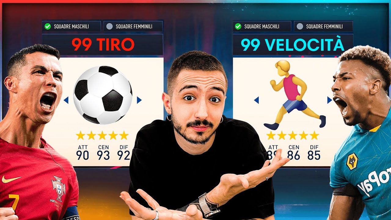 GIOCATORI 99 TIRO vs GIOCATORI 99 VELOCITA' su FIFA 23!