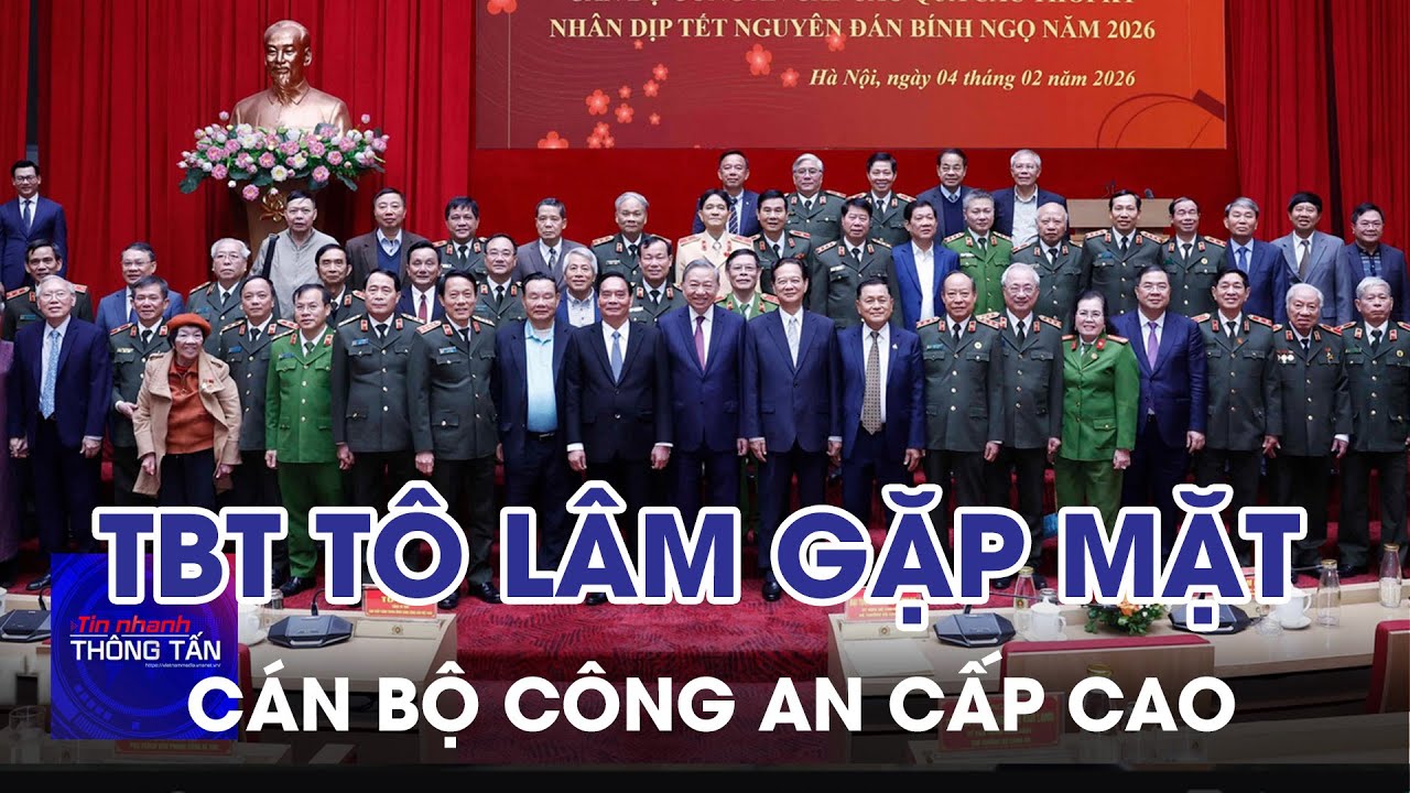 Tổng Bí thư Tô Lâm gặp mặt cán bộ Công an cấp cao các thời kỳ | Tin nhanh Thông tấn