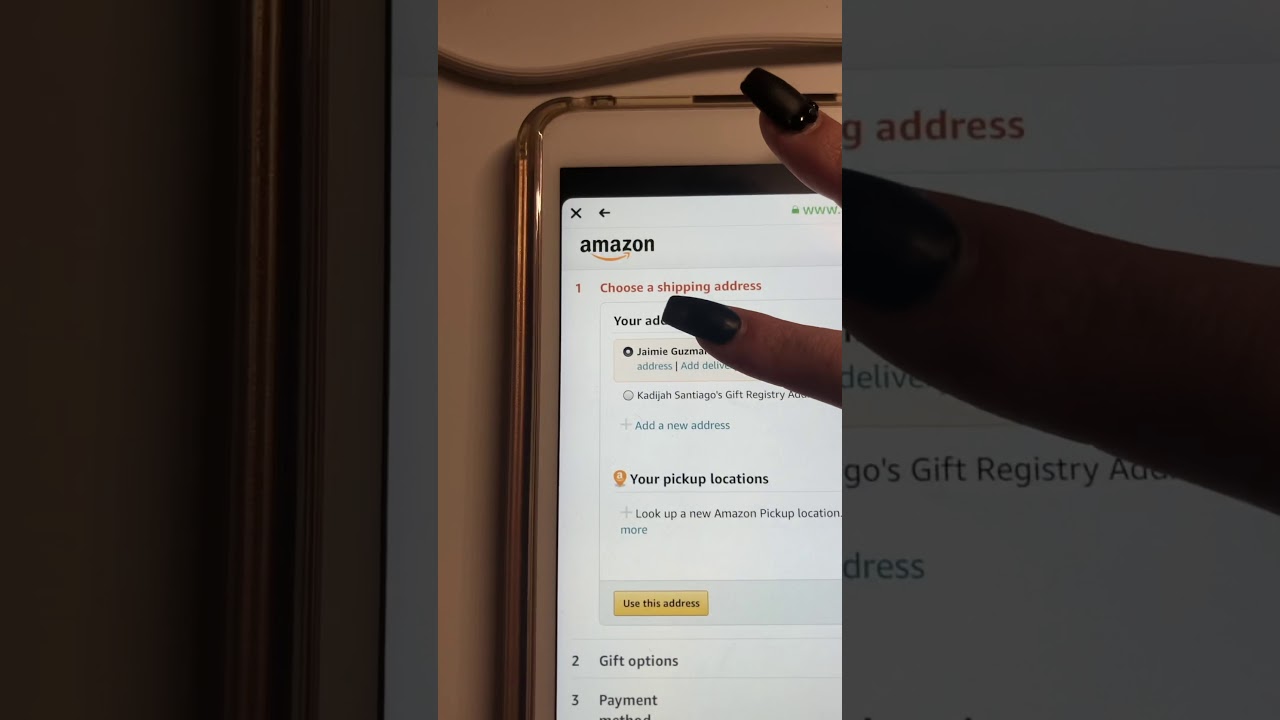 Gifting someone on Amazon through their wishlist link