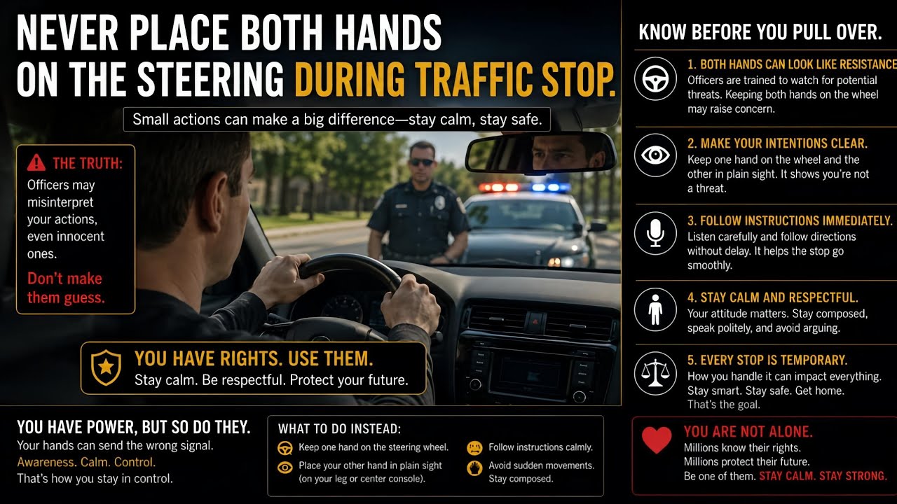 LAWYER: Never Place Both Hands In The Steering Wheel 