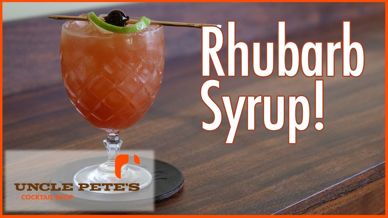 How To Make Rhubarb Syrup |  A Fun Tiki Drink! | Rhubarbra Streisand!