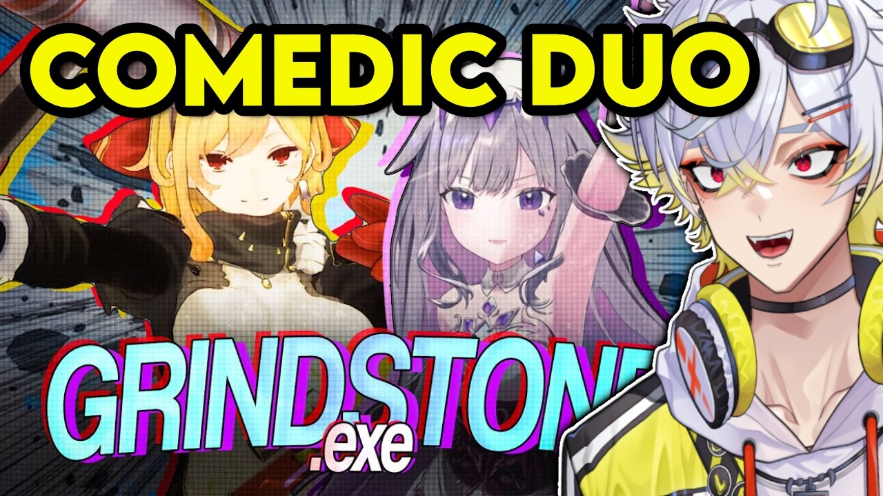 Реакция VTuber на GRINDSTONE.exe – дуэт добрых и хаотичных геймеров