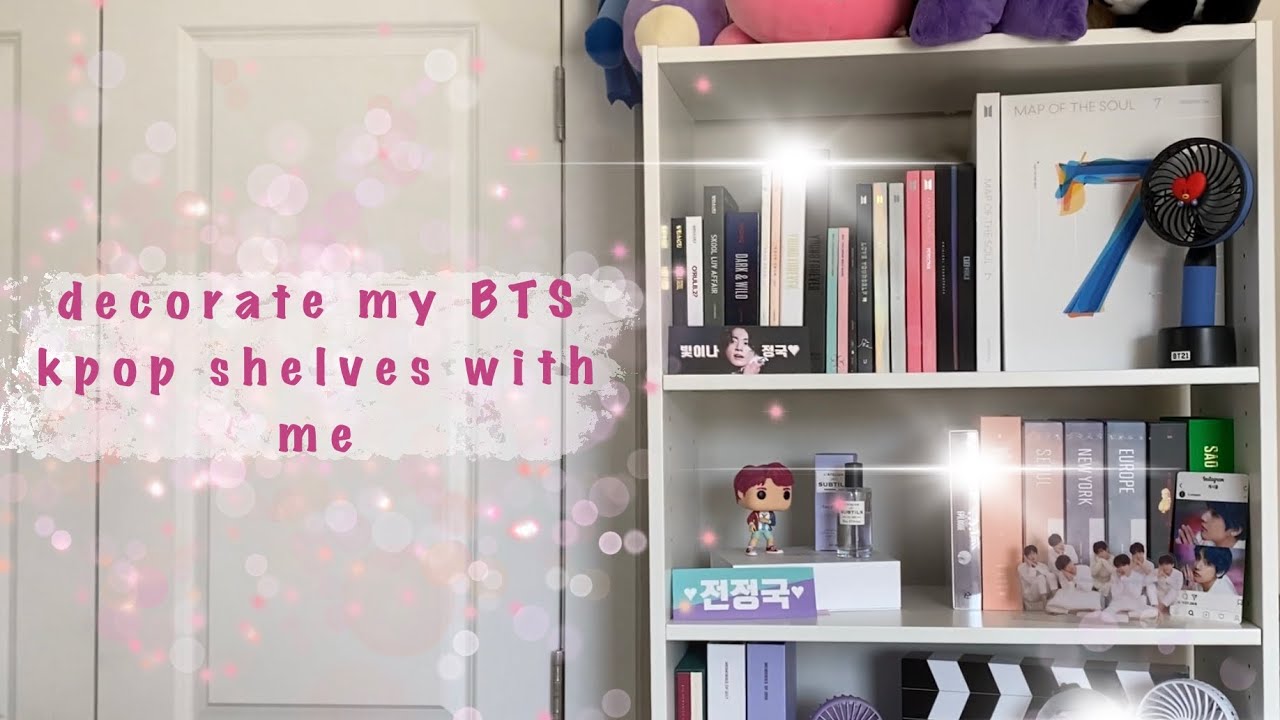 Decorating my BTS and Kpop Shelves  (っ◔︣◡◔᷅)っ ❤ (finally)