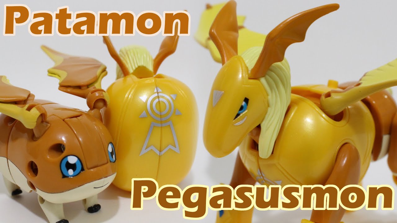 Digimon Figure-Transformation Toy(JP)-Patamon(パタモン) to Pegasusmon(ペガスモン)(/Pegasmon)