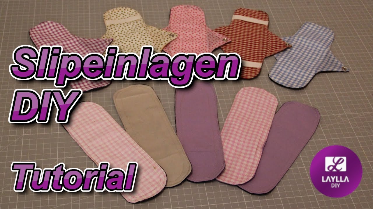 DIY / Slipeinlagen aus Stoffresten selber nähen / Tutorial / Upcycling