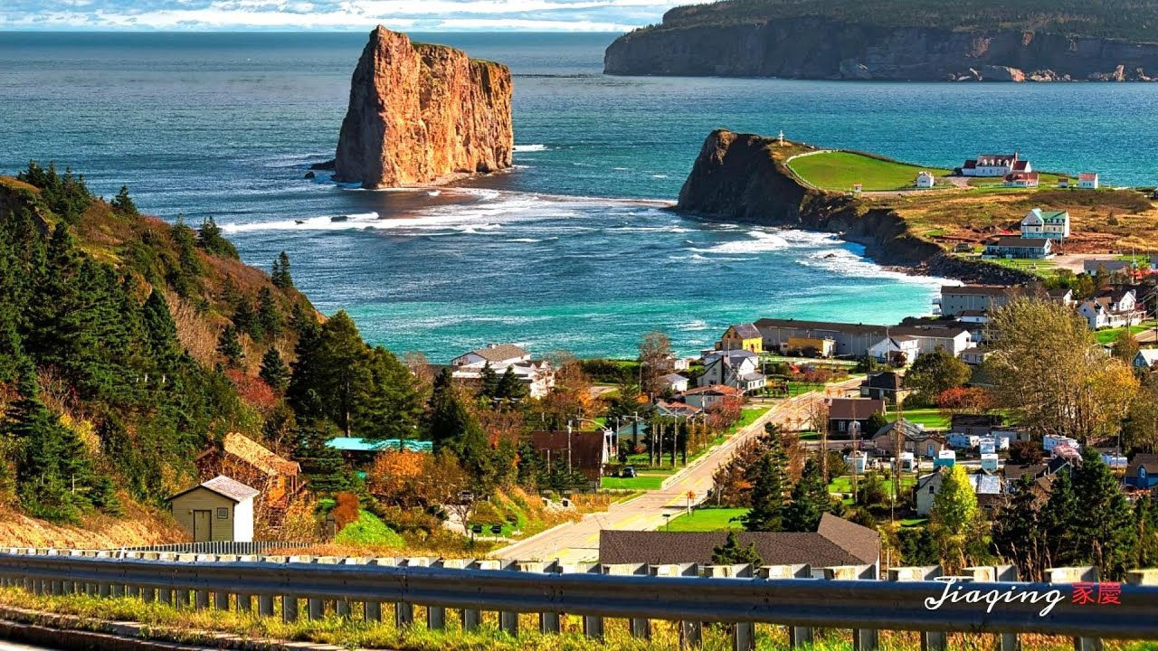 Rte132号公路—— 美丽的自驾游海滨公路。Rte132,  Gaspé  Peninsula, Quebec.