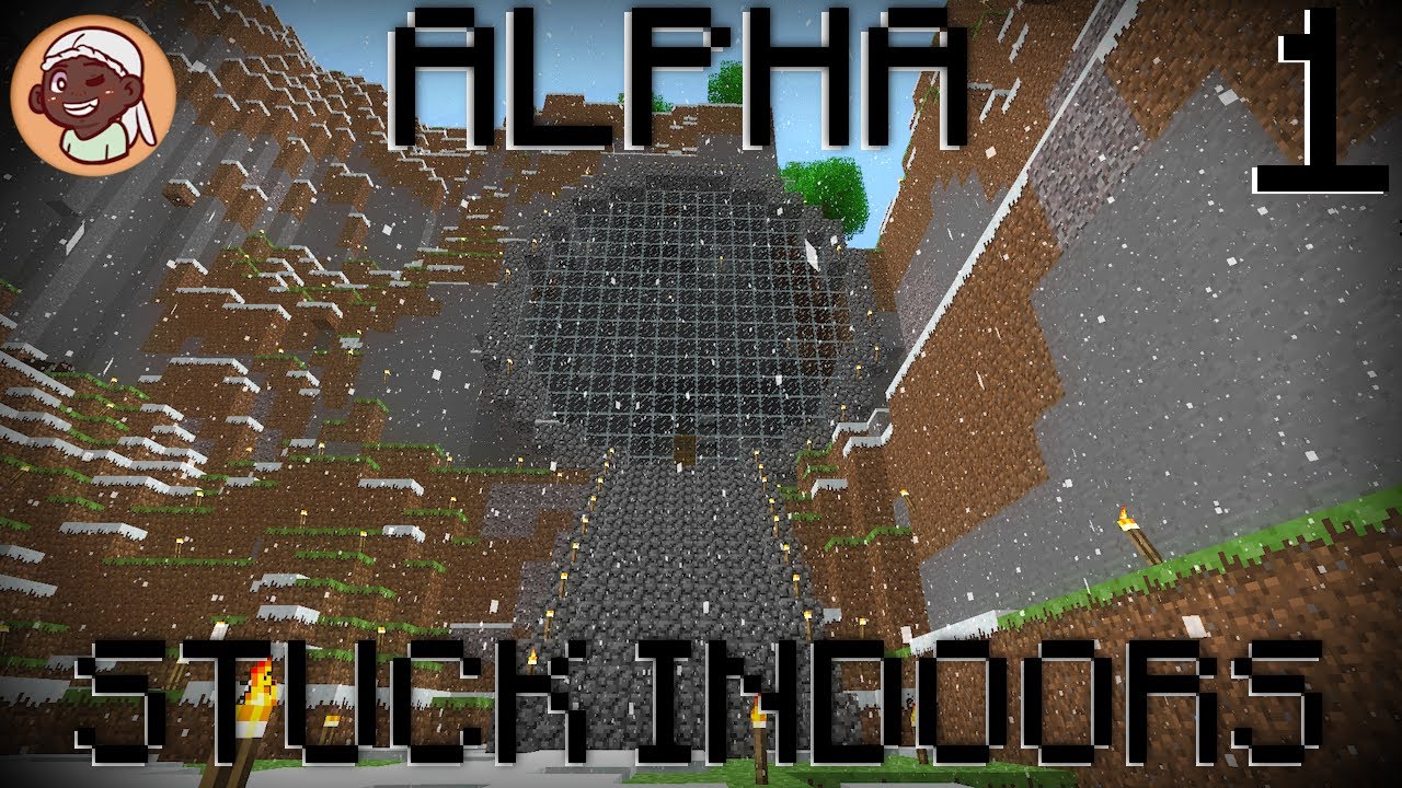 Playing Minecraft Alpha During a Snowstorm