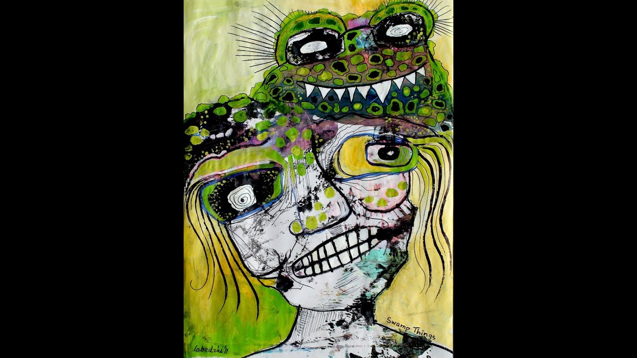 Macro Details of Painting 