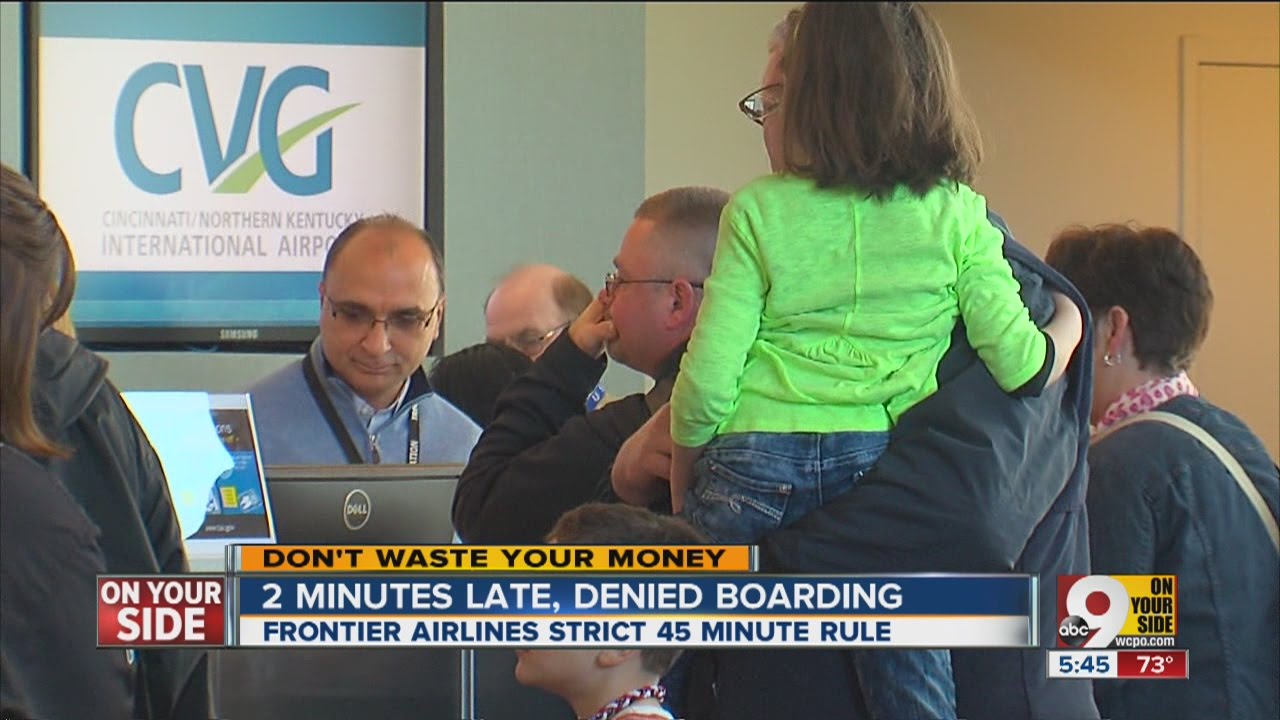 Man denied boarding Frontier flight for being 2 minutes late