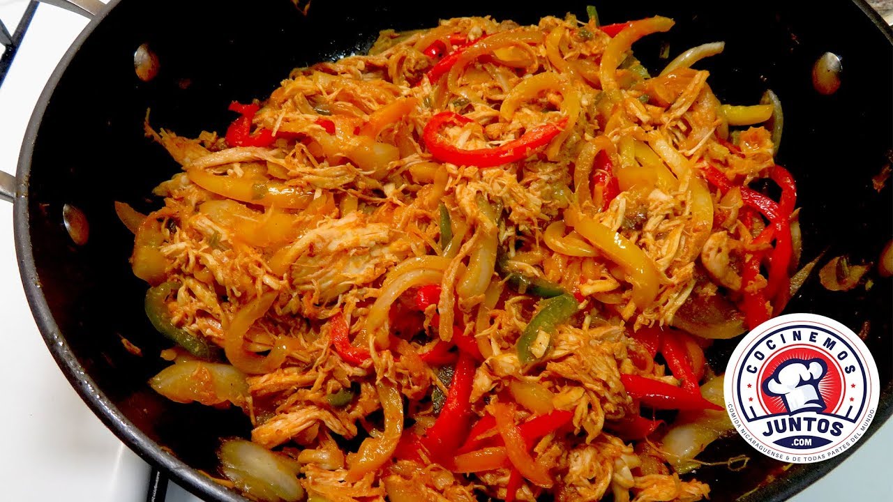 Que hacer cuando te sobra pollo al pastor. (Fajitas de pollo )