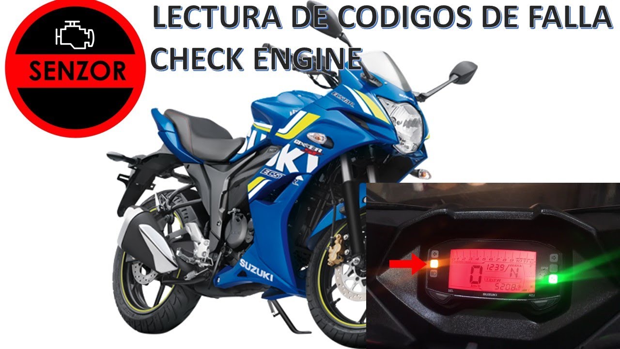 Leer códigos de falla en SUZUKI GIXXER 150 SF FI sin escáner |SENZOR|