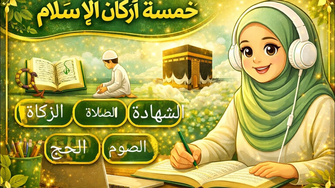 أنشودة أركان الإسلام | شرح مبسط للأطفال والمبتدئين
