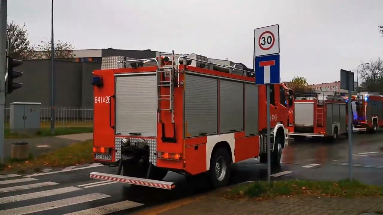 Służby ratunkowe, do zdarzenia w szkole podstawowej w Tychach